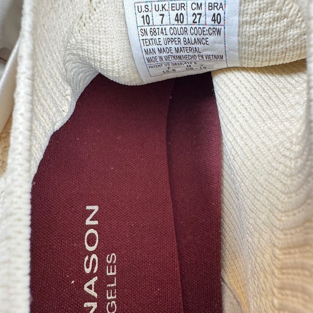 Mark Nason Cream Bow Sneakers Breathable Mesh Upper Pull On Size 10 - Picture 10 of 10
